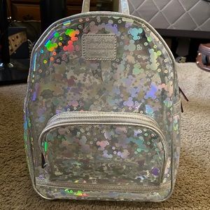 Disney Parks Magic Mirror Loungefly Holo Backpack